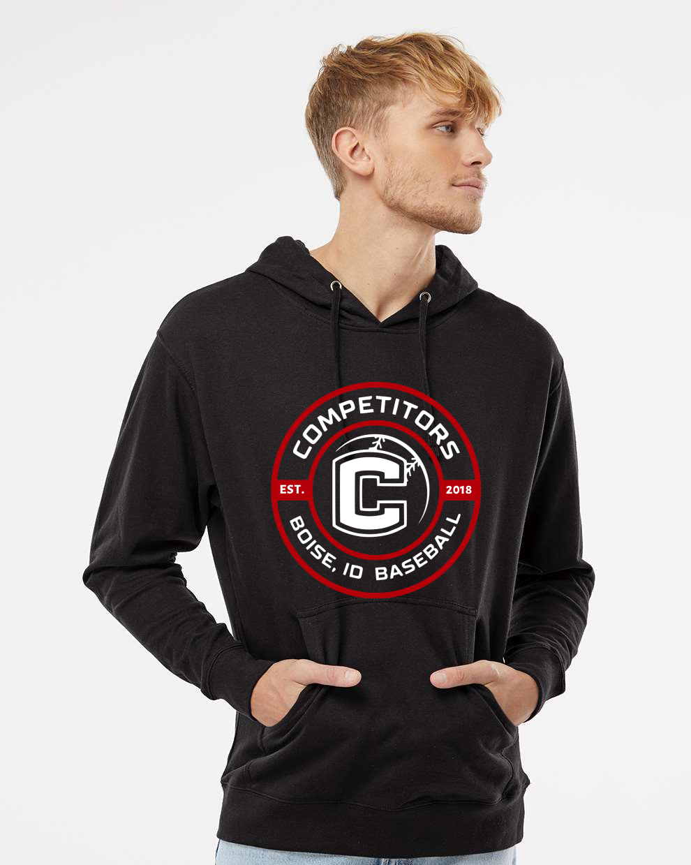 Competitors Circle Red/White Player Game Ready Sweatshirt