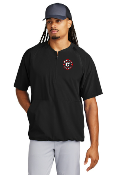 Competitors Circle Red 1/2-Zip Short Sleeve Jacket