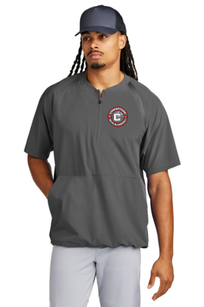 Competitors Circle Red 1/2-Zip Short Sleeve Jacket