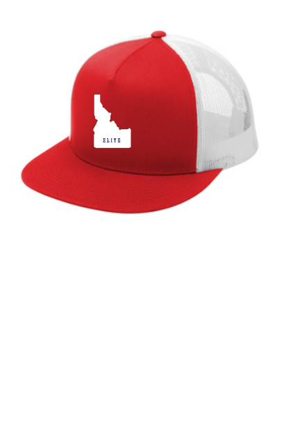 Elite Idaho Silhouette Blue Classic Trucker Mesh Back Cap