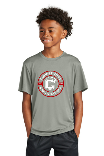 Competitors Circle Red/White Youth Performance Tee Practice Jersey