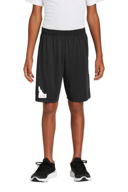 Idaho Silhouette Red Youth Performance Short